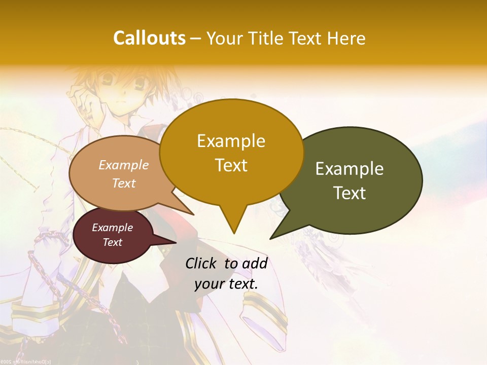 A Anime Character Is Holding A Tennis Racket PowerPoint Template