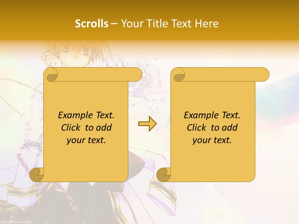A Anime Character Is Holding A Tennis Racket PowerPoint Template