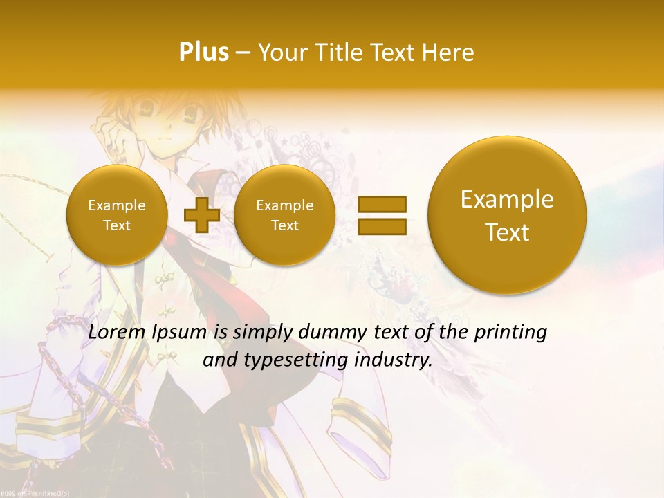 A Anime Character Is Holding A Tennis Racket PowerPoint Template