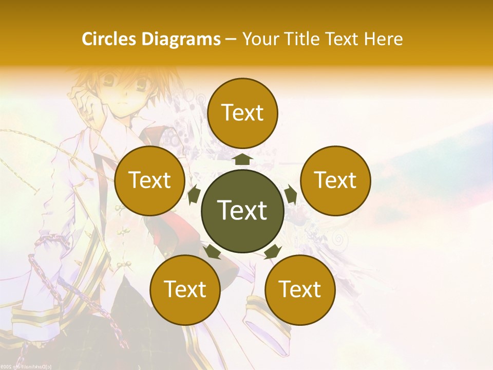 A Anime Character Is Holding A Tennis Racket PowerPoint Template