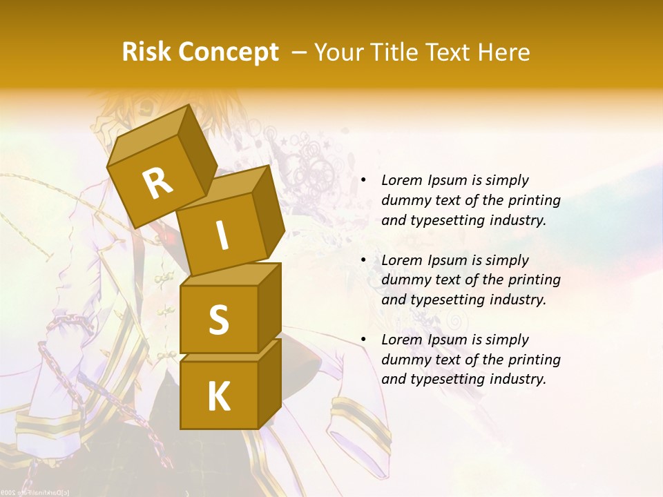 A Anime Character Is Holding A Tennis Racket PowerPoint Template