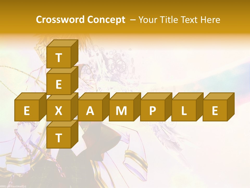 A Anime Character Is Holding A Tennis Racket PowerPoint Template