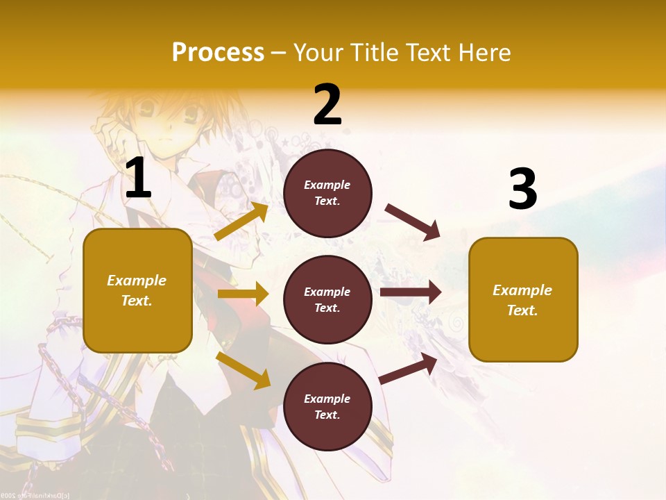 A Anime Character Is Holding A Tennis Racket PowerPoint Template
