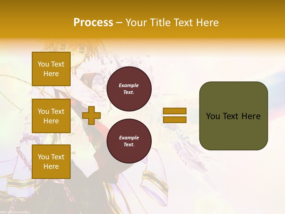 A Anime Character Is Holding A Tennis Racket PowerPoint Template