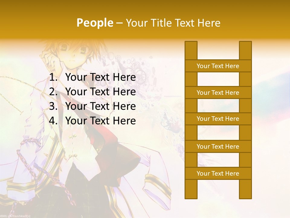 A Anime Character Is Holding A Tennis Racket PowerPoint Template