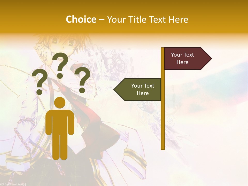 A Anime Character Is Holding A Tennis Racket PowerPoint Template