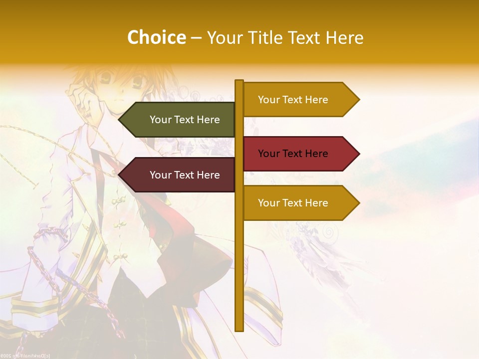 A Anime Character Is Holding A Tennis Racket PowerPoint Template