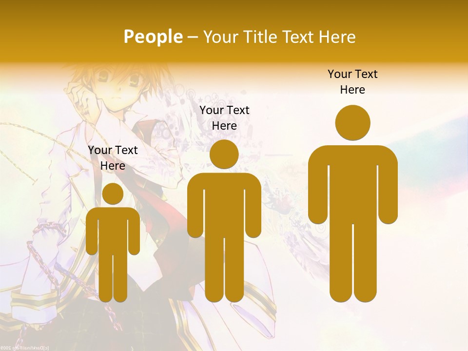 A Anime Character Is Holding A Tennis Racket PowerPoint Template