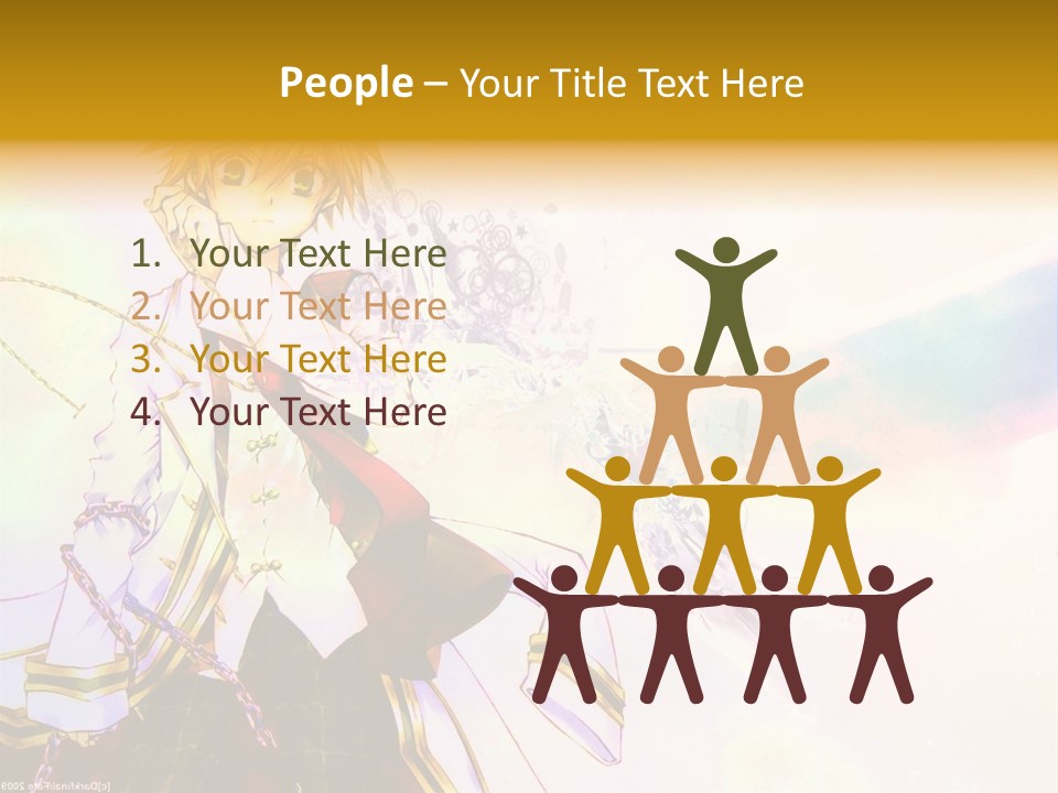 A Anime Character Is Holding A Tennis Racket PowerPoint Template