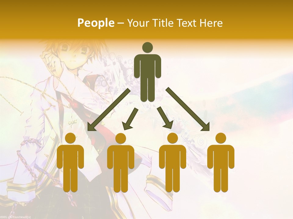 A Anime Character Is Holding A Tennis Racket PowerPoint Template