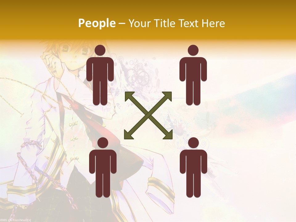 A Anime Character Is Holding A Tennis Racket PowerPoint Template