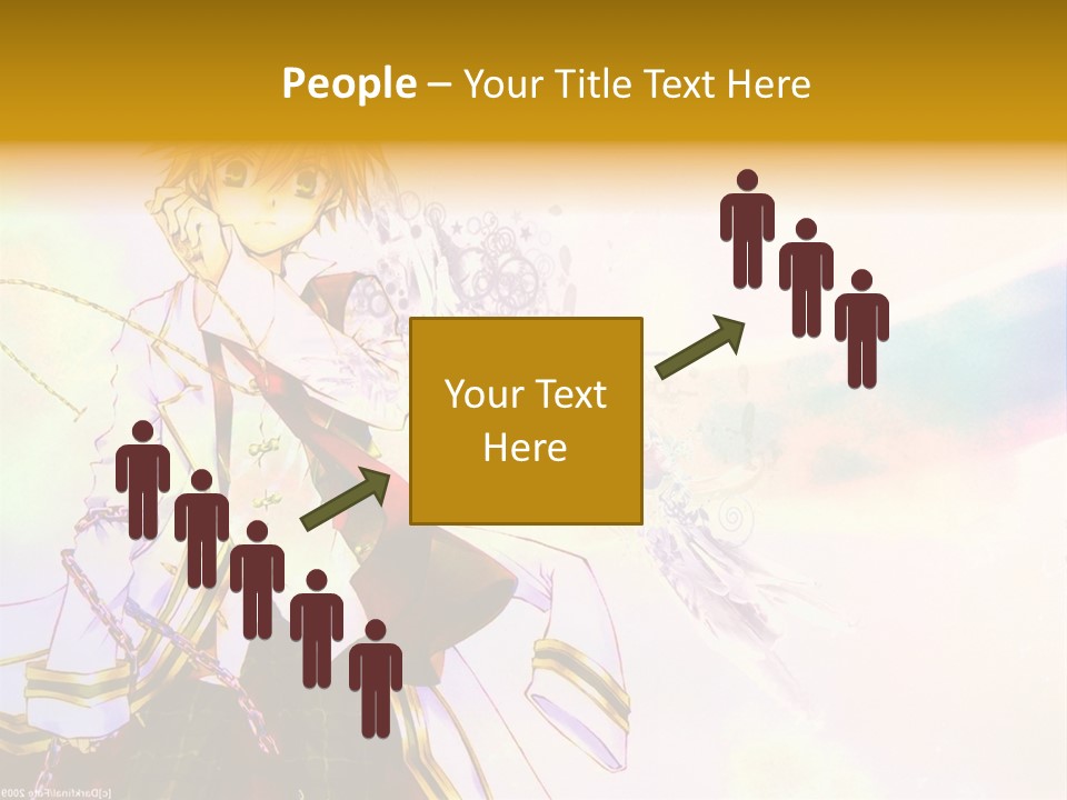A Anime Character Is Holding A Tennis Racket PowerPoint Template