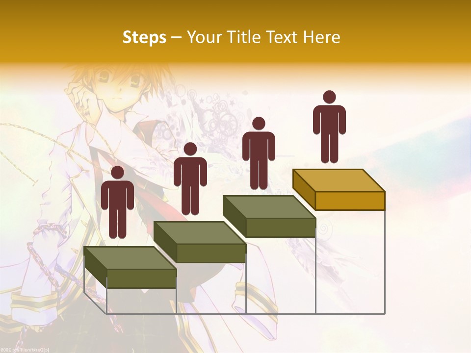 A Anime Character Is Holding A Tennis Racket PowerPoint Template