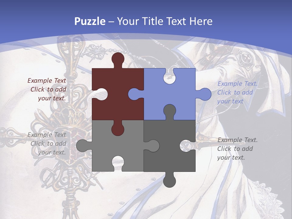 A Woman In A White Dress Holding A Sword PowerPoint Template