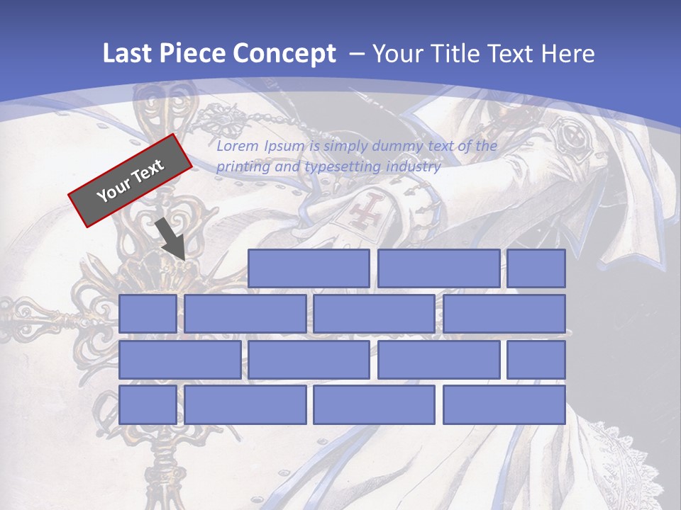 A Woman In A White Dress Holding A Sword PowerPoint Template