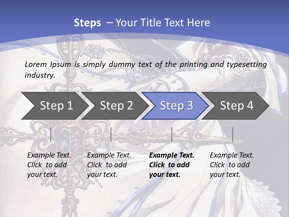 A Woman In A White Dress Holding A Sword PowerPoint Template