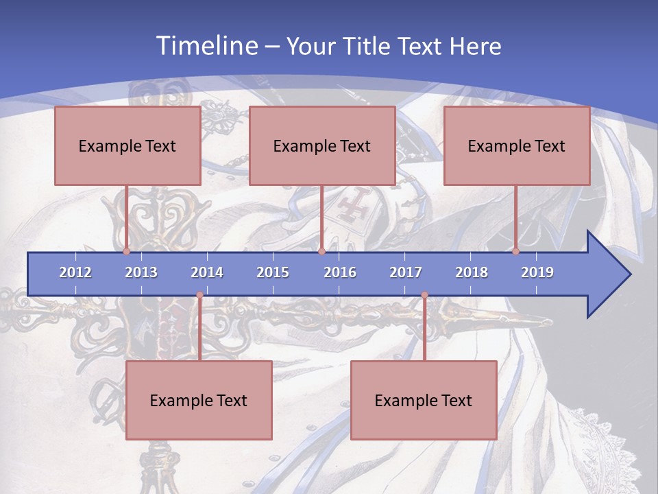 A Woman In A White Dress Holding A Sword PowerPoint Template