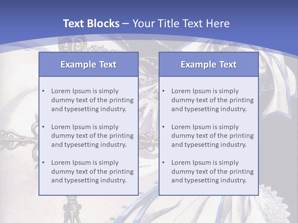 A Woman In A White Dress Holding A Sword PowerPoint Template