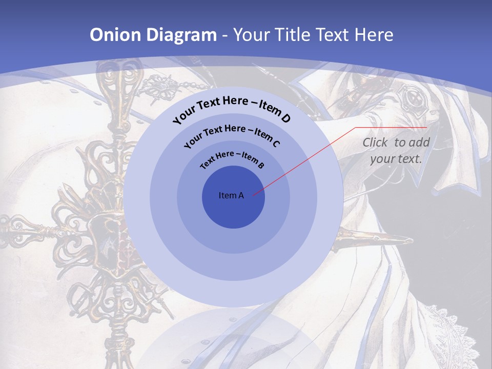 A Woman In A White Dress Holding A Sword PowerPoint Template