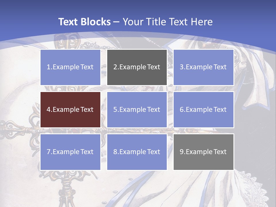 A Woman In A White Dress Holding A Sword PowerPoint Template