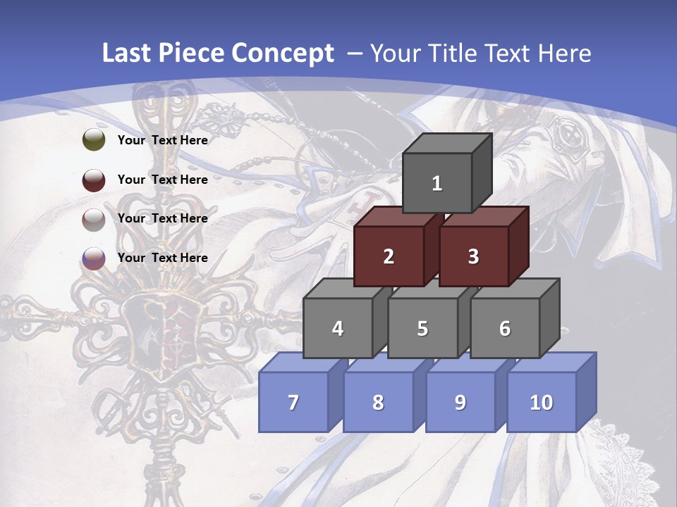 A Woman In A White Dress Holding A Sword PowerPoint Template