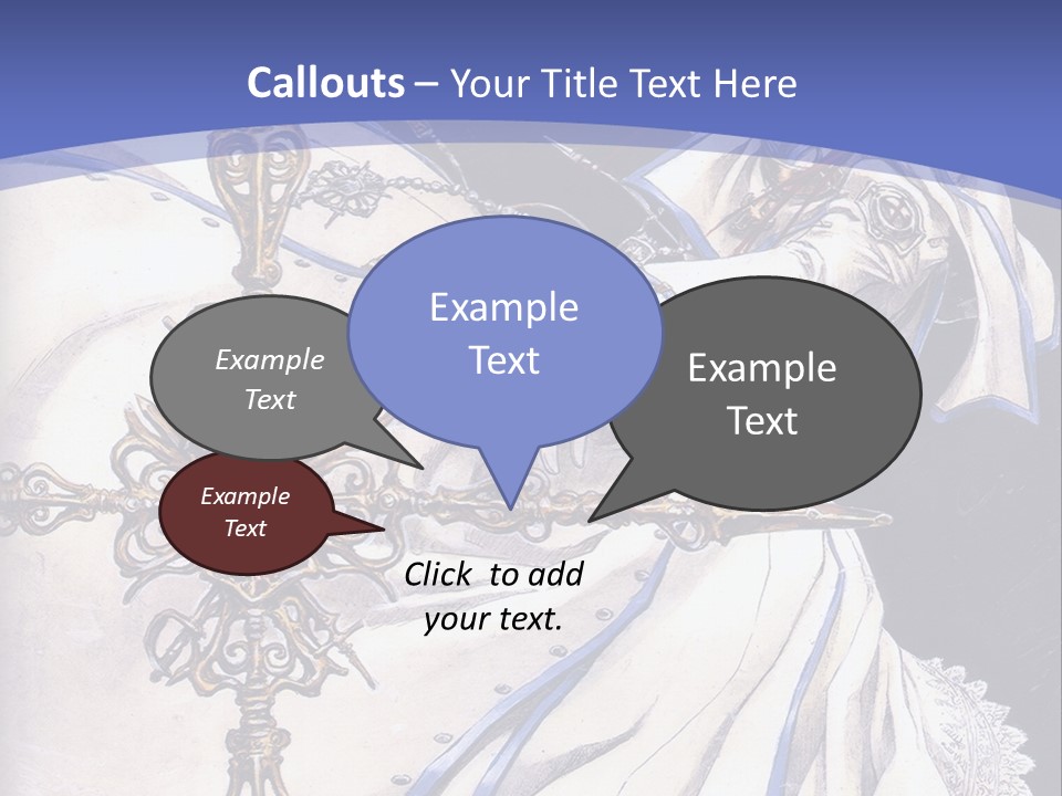 A Woman In A White Dress Holding A Sword PowerPoint Template