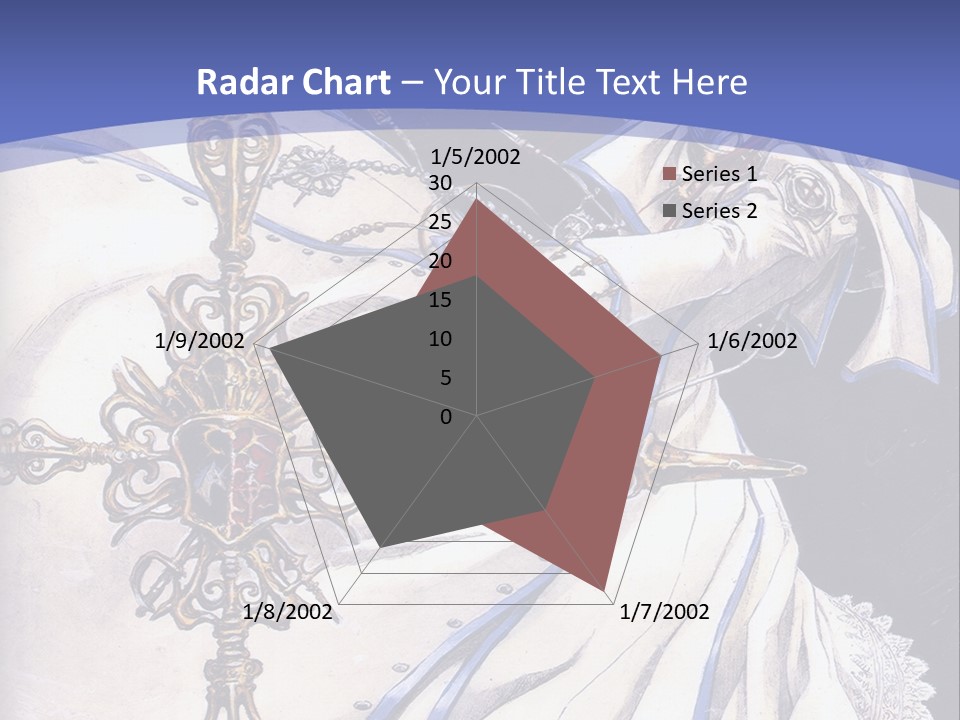 A Woman In A White Dress Holding A Sword PowerPoint Template