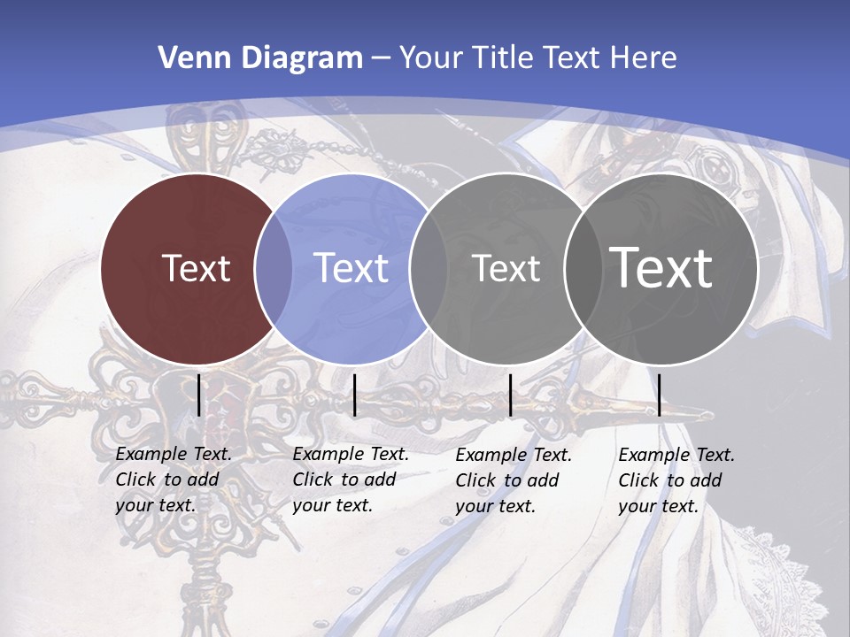 A Woman In A White Dress Holding A Sword PowerPoint Template