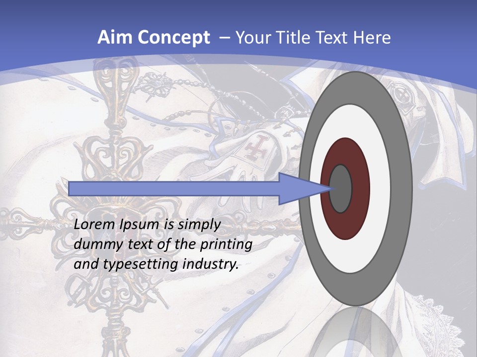 A Woman In A White Dress Holding A Sword PowerPoint Template