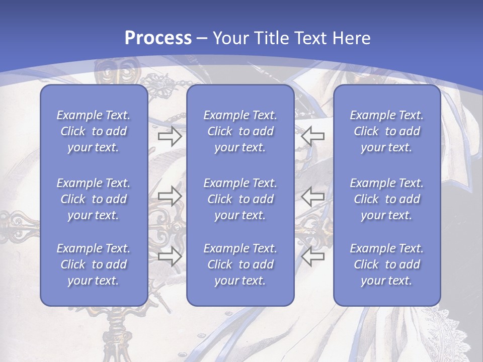 A Woman In A White Dress Holding A Sword PowerPoint Template