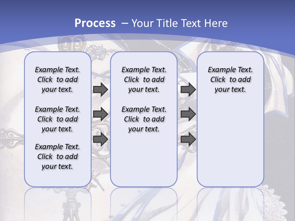 A Woman In A White Dress Holding A Sword PowerPoint Template