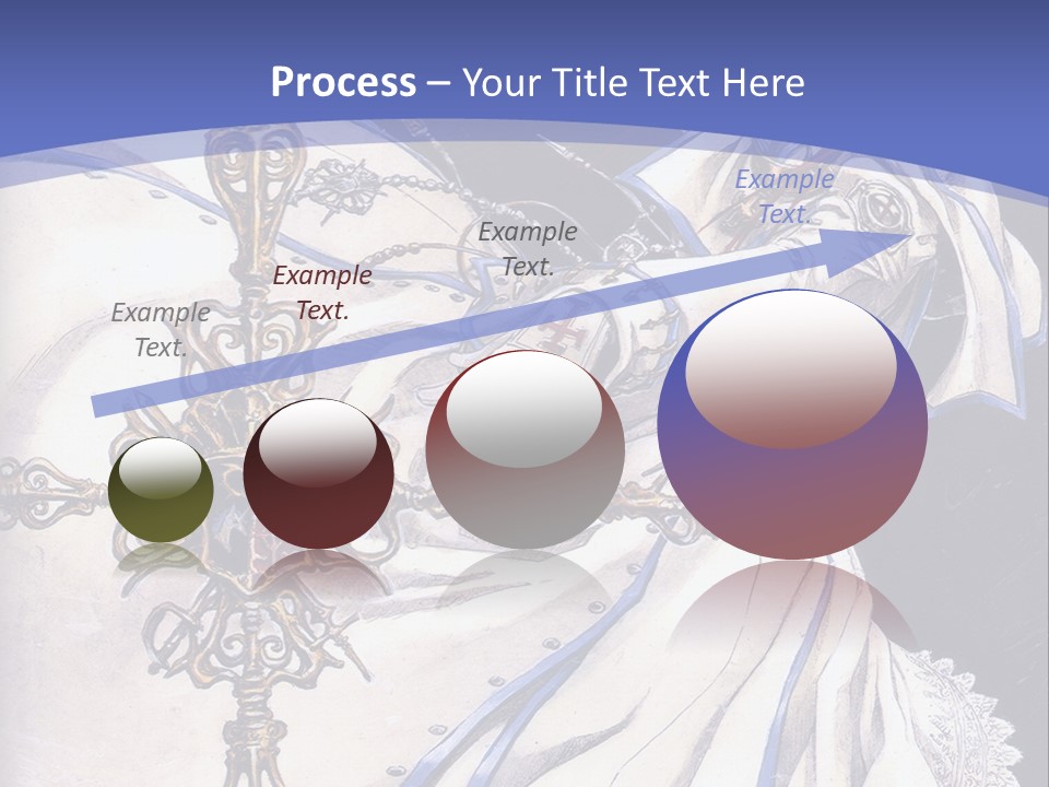 A Woman In A White Dress Holding A Sword PowerPoint Template