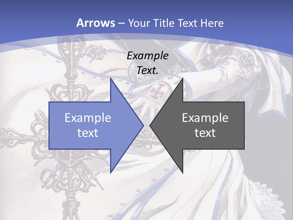 A Woman In A White Dress Holding A Sword PowerPoint Template