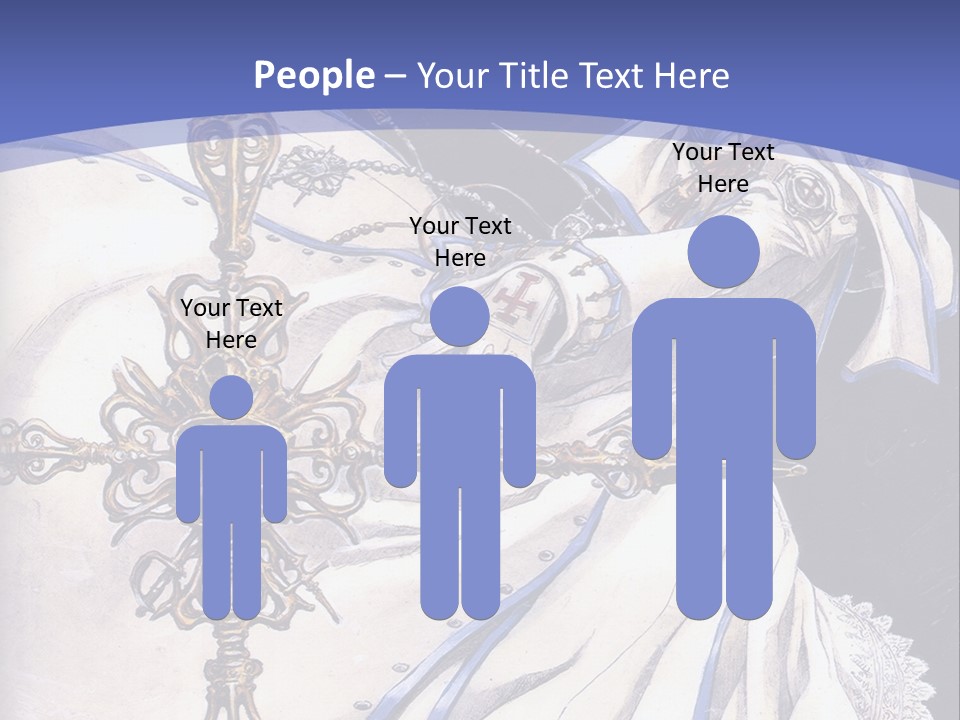 A Woman In A White Dress Holding A Sword PowerPoint Template