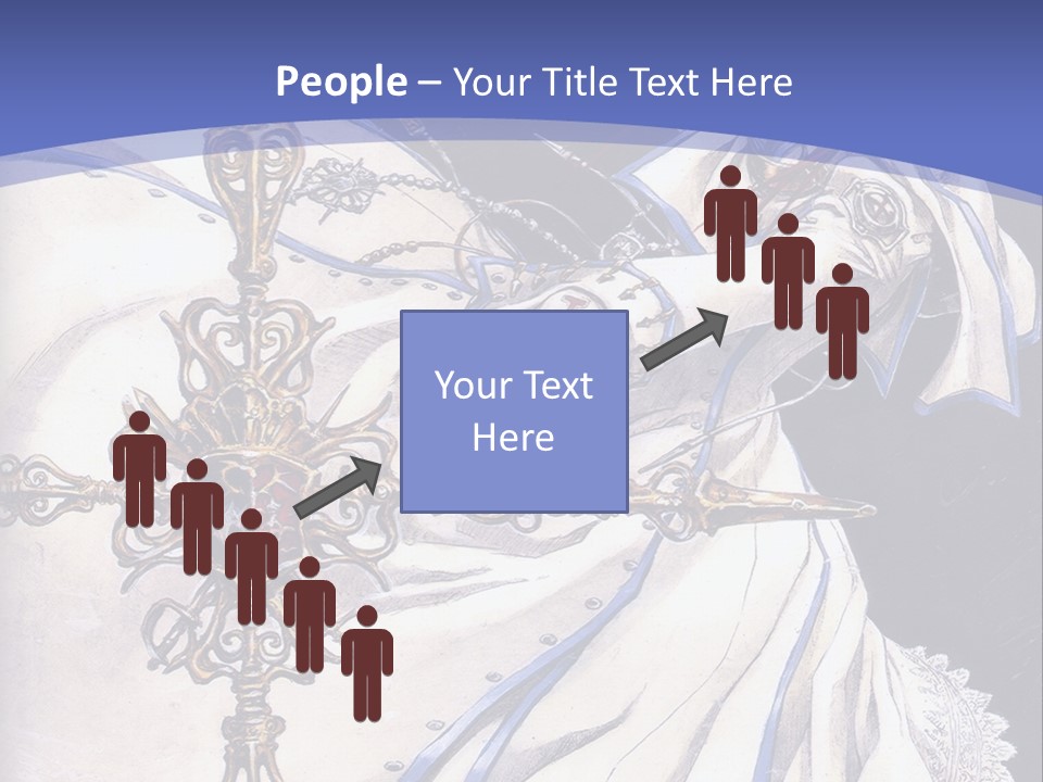 A Woman In A White Dress Holding A Sword PowerPoint Template