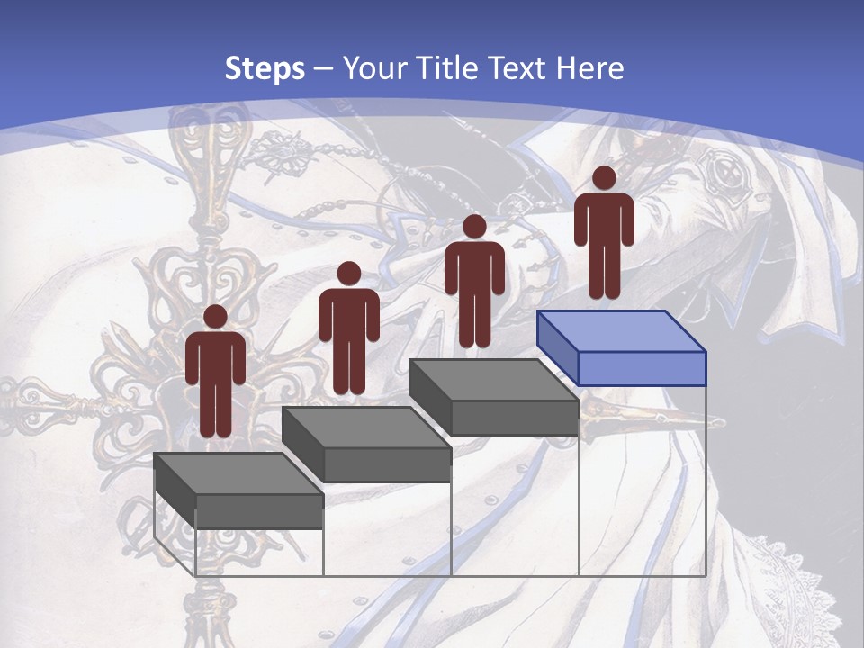 A Woman In A White Dress Holding A Sword PowerPoint Template