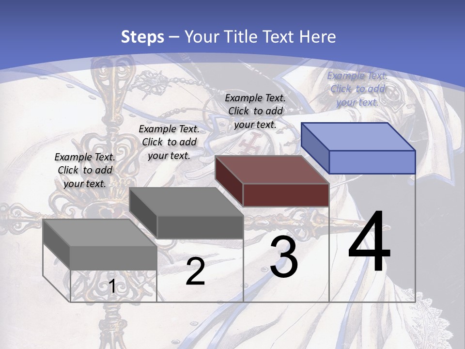 A Woman In A White Dress Holding A Sword PowerPoint Template