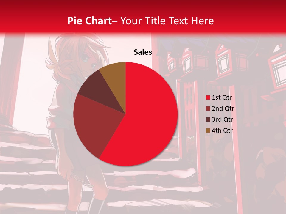 A Woman Standing On Steps In Front Of A Gate PowerPoint Template
