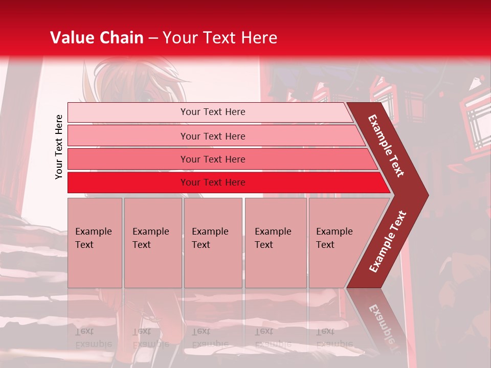 A Woman Standing On Steps In Front Of A Gate PowerPoint Template
