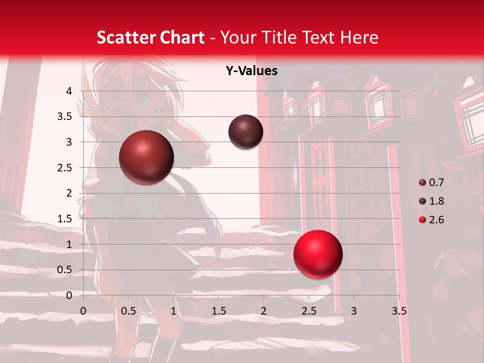 A Woman Standing On Steps In Front Of A Gate PowerPoint Template