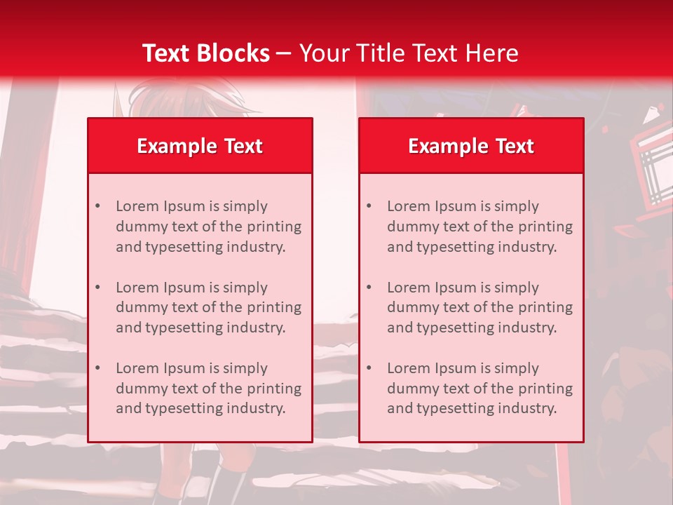 A Woman Standing On Steps In Front Of A Gate PowerPoint Template