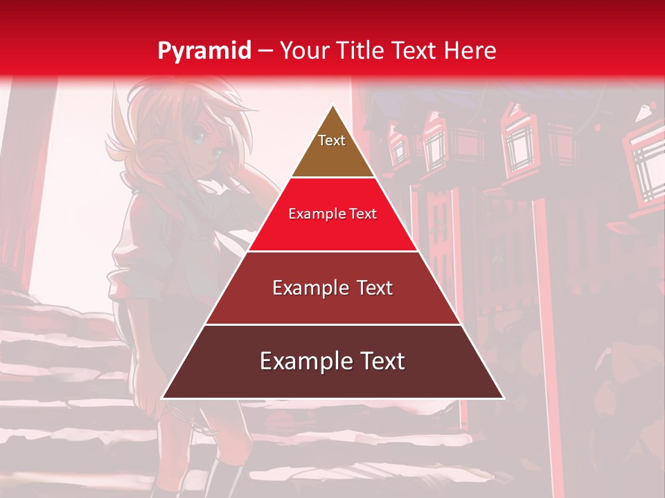 A Woman Standing On Steps In Front Of A Gate PowerPoint Template