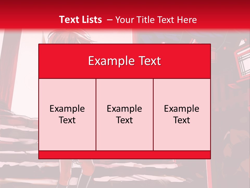 A Woman Standing On Steps In Front Of A Gate PowerPoint Template