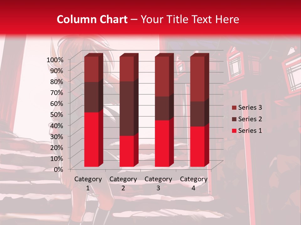 A Woman Standing On Steps In Front Of A Gate PowerPoint Template