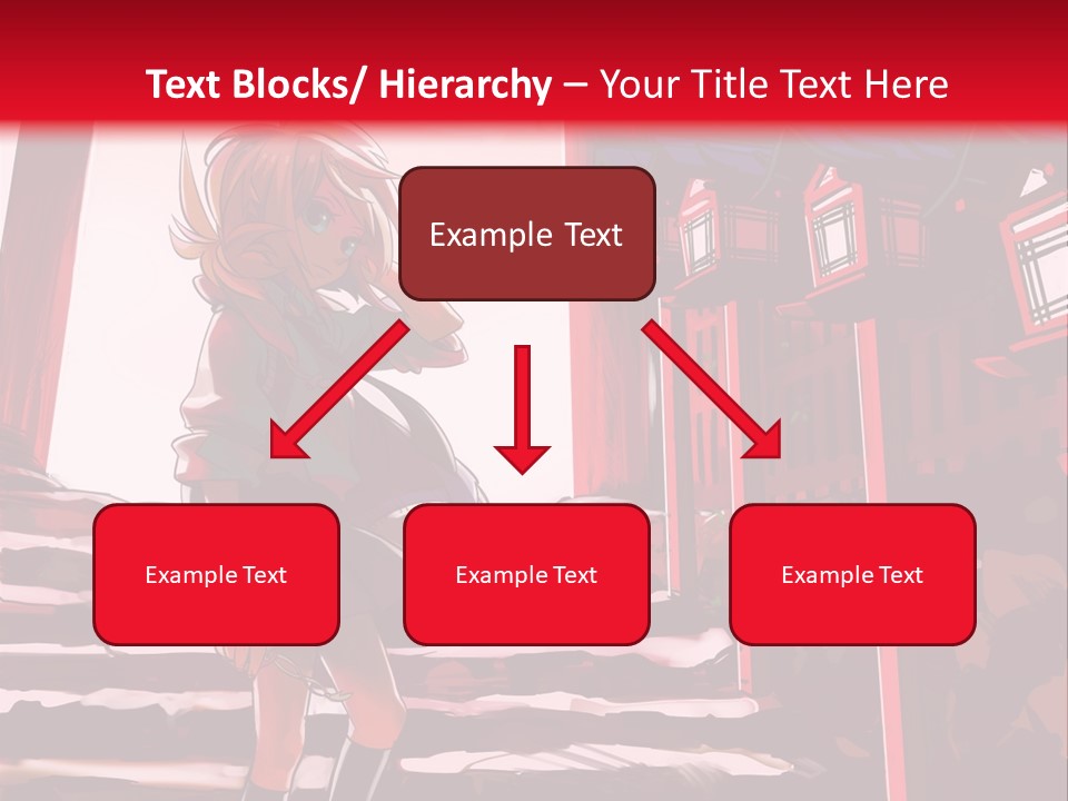 A Woman Standing On Steps In Front Of A Gate PowerPoint Template