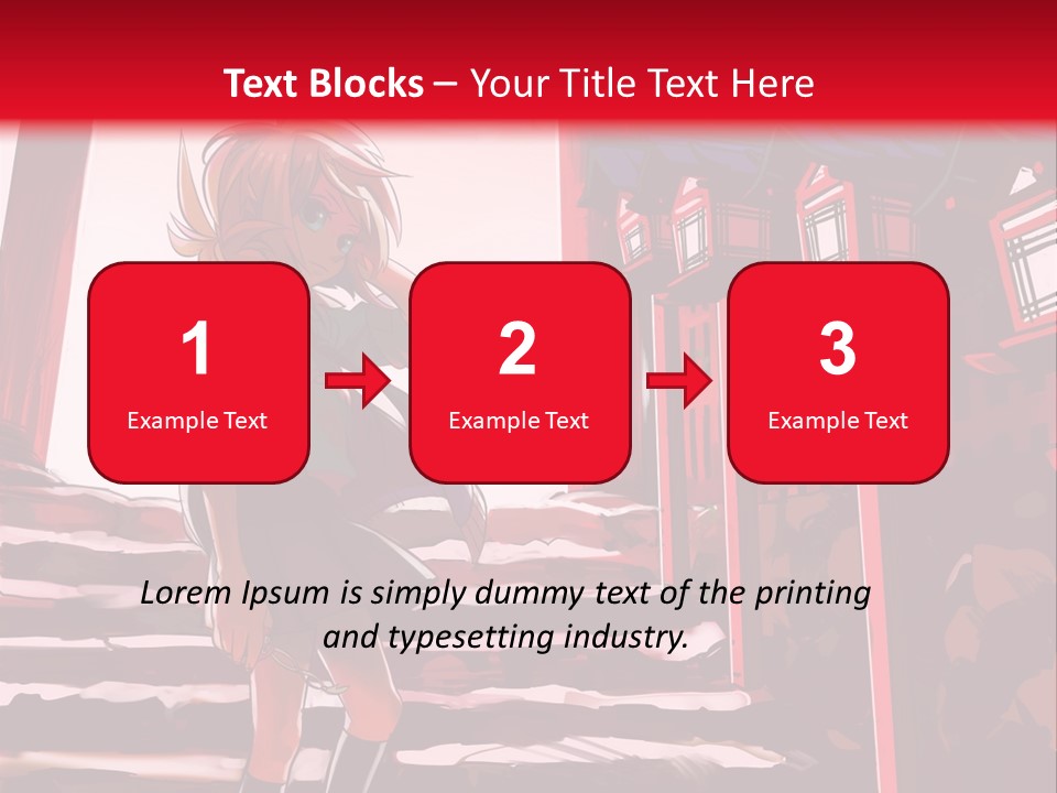 A Woman Standing On Steps In Front Of A Gate PowerPoint Template