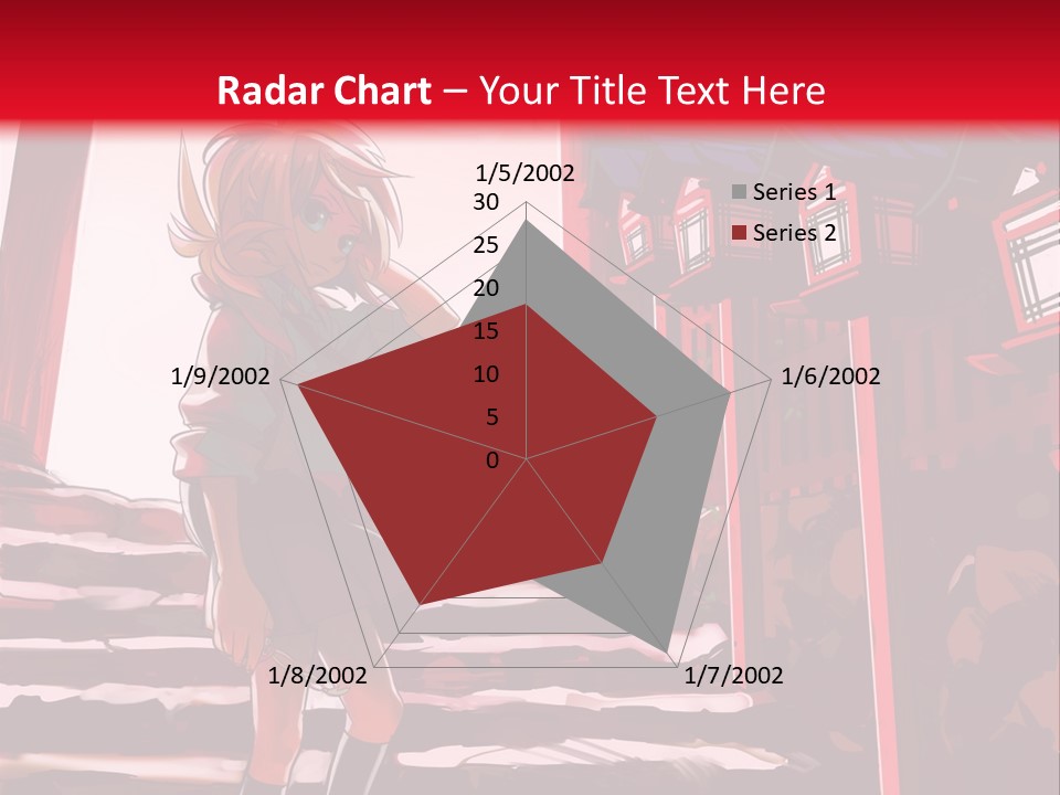 A Woman Standing On Steps In Front Of A Gate PowerPoint Template