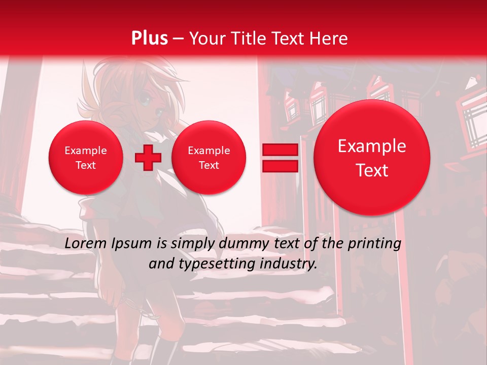 A Woman Standing On Steps In Front Of A Gate PowerPoint Template