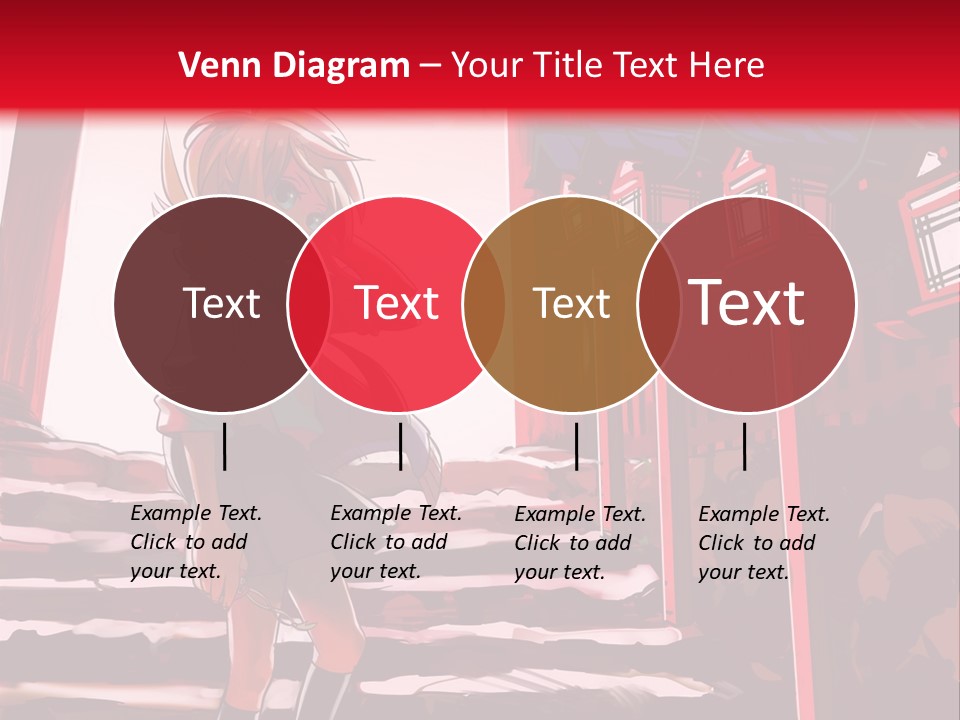 A Woman Standing On Steps In Front Of A Gate PowerPoint Template