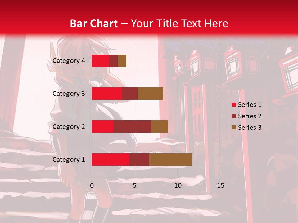 A Woman Standing On Steps In Front Of A Gate PowerPoint Template
